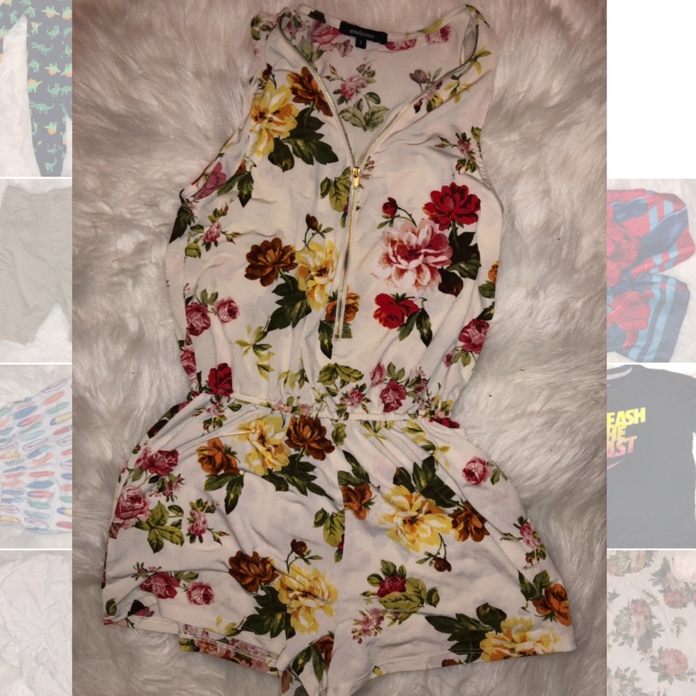 Floral romper and blouses